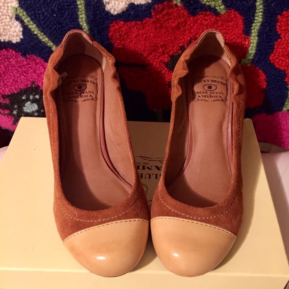 Lucky Brand Suede Wedges